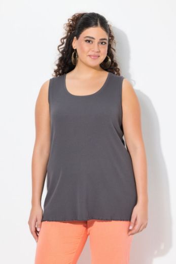 Plus size veliki brojevi Majica bez rukava okruglog ovratnika za punije