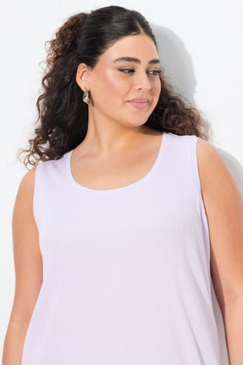 Plus size veliki brojevi Majica bez rukava okruglog ovratnika za punije