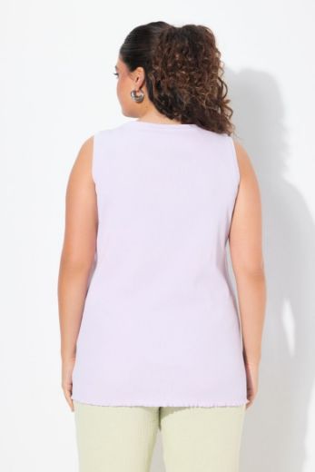 Plus size veliki brojevi Majica bez rukava okruglog ovratnika za punije
