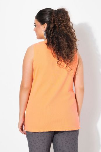 Plus size veliki brojevi Majica bez rukava okruglog ovratnika za punije