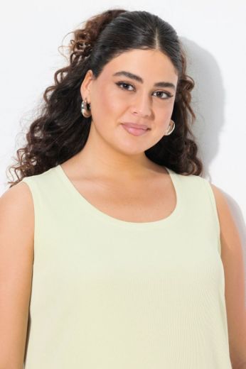 Plus size veliki brojevi Majica bez rukava okruglog ovratnika za punije