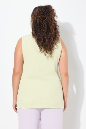 Plus size veliki brojevi Majica bez rukava okruglog ovratnika za punije