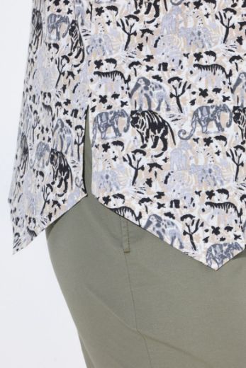 Plus size veliki brojevi Majica kratkih rukava A kroja za punije