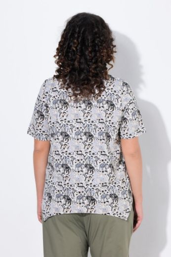 Plus size veliki brojevi Majica kratkih rukava A kroja za punije