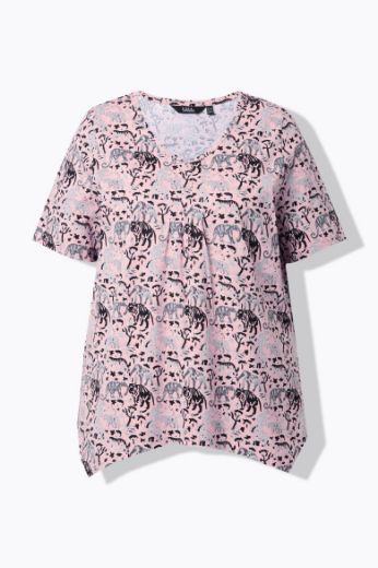 Plus size veliki brojevi Majica kratkih rukava A kroja za punije