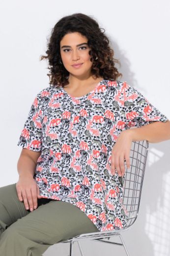Plus size veliki brojevi Majica kratkih rukava A kroja za punije
