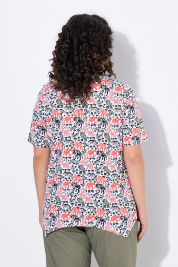Plus size veliki brojevi Majica kratkih rukava A kroja za punije