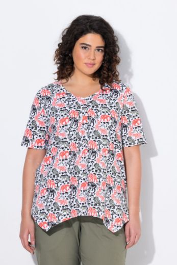 Plus size veliki brojevi Majica kratkih rukava A kroja za punije