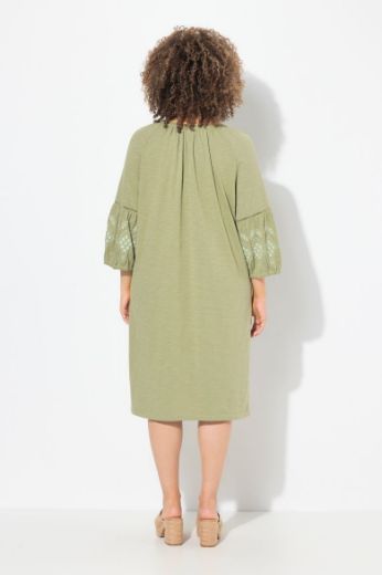 Plus size veliki brojevi Haljina 3/4 rukava A kroja za punije