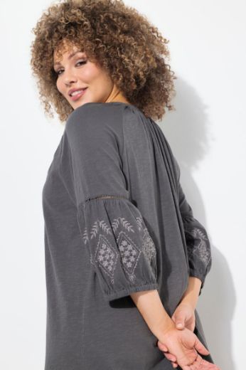 Plus size veliki brojevi Haljina 3/4 rukava A kroja za punije