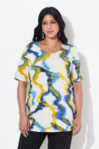 Plus size veliki brojevi Majica kratkih rukava okruglog ovratnika za punije