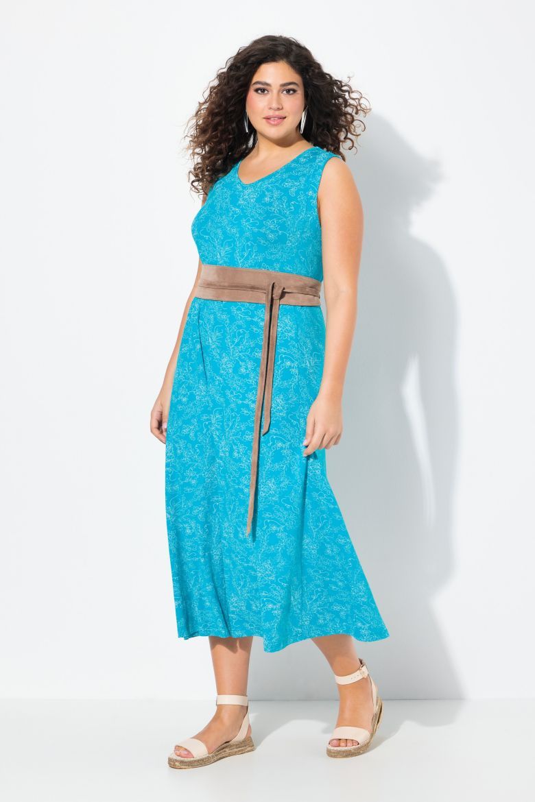 Plus size veliki brojevi Haljina maxi bez rukava za punije
