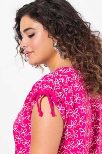 Plus size veliki brojevi Haljina midi kratkih rukava A kroja za punije