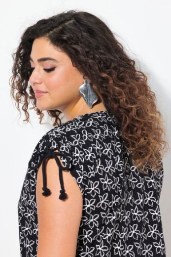 Plus size veliki brojevi Haljina midi kratkih rukava A kroja za punije