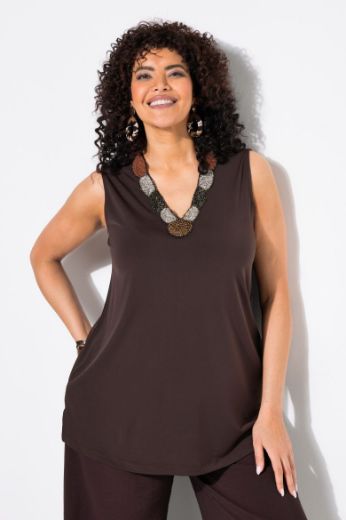 Plus size veliki brojevi Majica bez rukava A kroja za punije