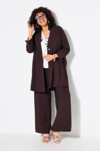 Plus size veliki brojevi Kardigan V ovratnika šireg kroja za punije
