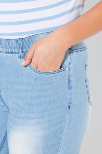 Plus size veliki brojevi Traperice uskih nogavica za punije