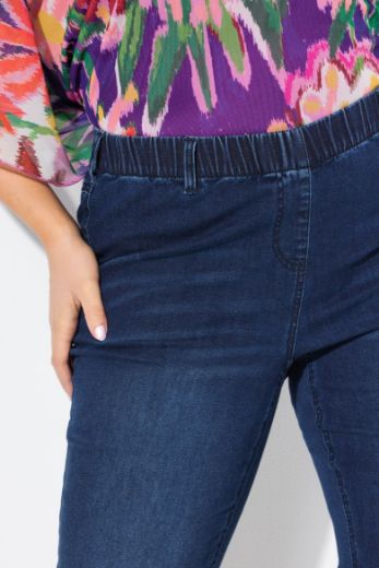 Plus size veliki brojevi Traperice skraćenih nogavica za punije
