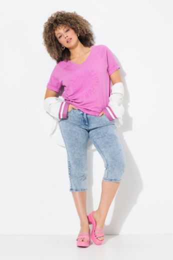 Plus size veliki brojevi Traperice Capri za punije