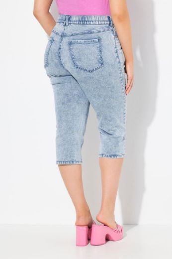 Plus size veliki brojevi Traperice Capri za punije