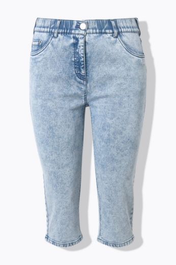 Plus size veliki brojevi Traperice Capri za punije
