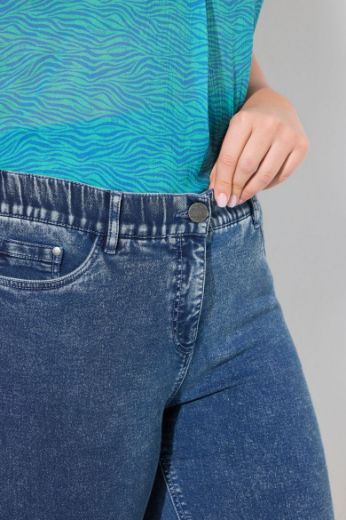 Plus size veliki brojevi Traperice Capri za punije