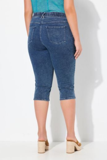 Plus size veliki brojevi Traperice Capri za punije