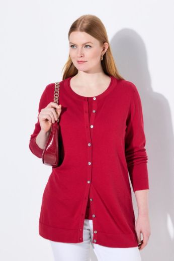 Plus size veliki brojevi Kardigan na kopčanje za punije
