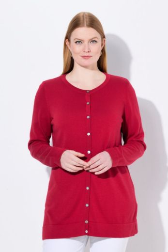 Plus size veliki brojevi Kardigan na kopčanje za punije