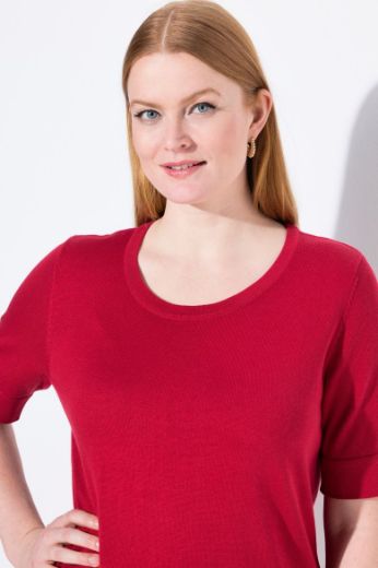 Plus size veliki brojevi Majica kratkih rukava okruglog ovratnika za punije