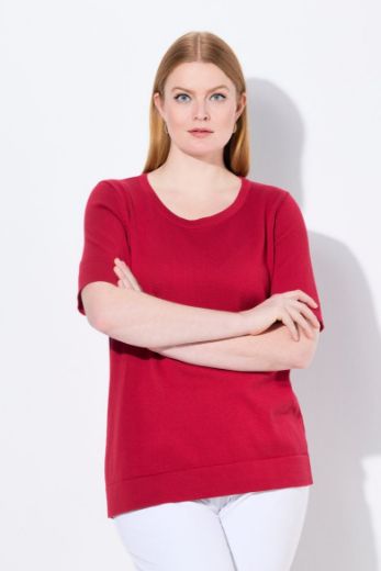 Plus size veliki brojevi Majica kratkih rukava okruglog ovratnika za punije