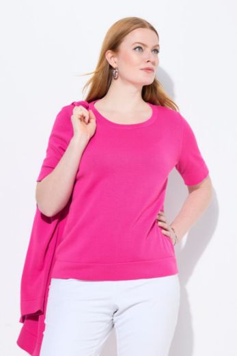 Plus size veliki brojevi Majica kratkih rukava okruglog ovratnika za punije