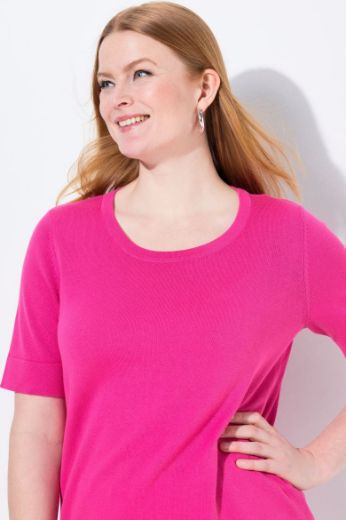 Plus size veliki brojevi Majica kratkih rukava okruglog ovratnika za punije