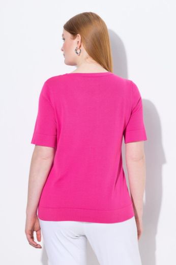 Plus size veliki brojevi Majica kratkih rukava okruglog ovratnika za punije