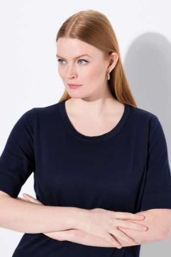Plus size veliki brojevi Majica kratkih rukava okruglog ovratnika za punije