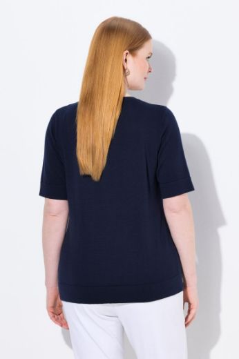 Plus size veliki brojevi Majica kratkih rukava okruglog ovratnika za punije