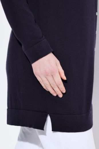 Plus size veliki brojevi Kardigan na kopčanje dužeg kroja za punije