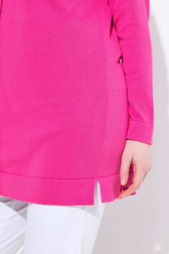 Plus size veliki brojevi Kardigan na kopčanje dužeg kroja za punije