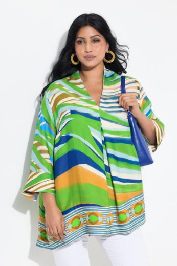 Plus size veliki brojevi Tunika 3/4 rukava A kroja za punije
