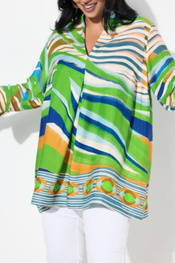 Plus size veliki brojevi Tunika 3/4 rukava A kroja za punije