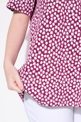 Plus size veliki brojevi Majica kratkih rukava V ovratnika za punije