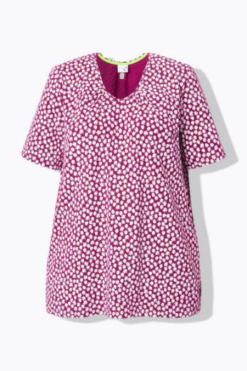 Plus size veliki brojevi Majica kratkih rukava V ovratnika za punije
