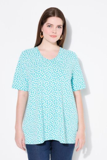 Plus size veliki brojevi Majica kratkih rukava V ovratnika za punije