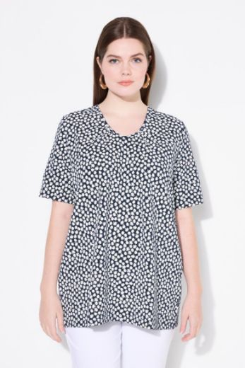 Plus size veliki brojevi Majica kratkih rukava V ovratnika za punije
