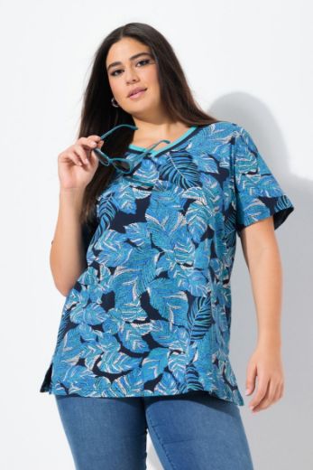 Plus size veliki brojevi Majica kratkih rukava V ovratnika za punije