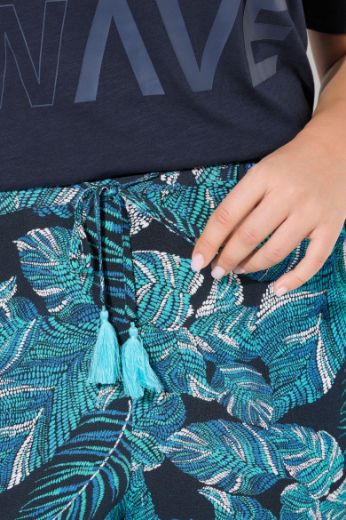 Plus size veliki brojevi Hlače elastičnog struka širokih nogavica za punije