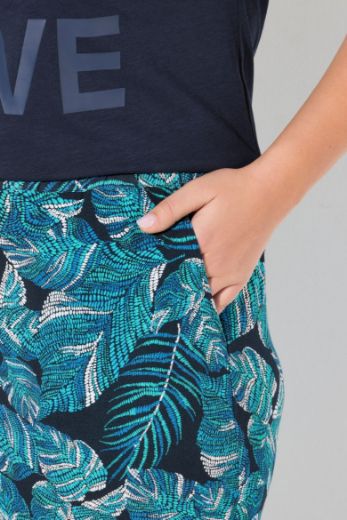 Plus size veliki brojevi Hlače elastičnog struka širokih nogavica za punije