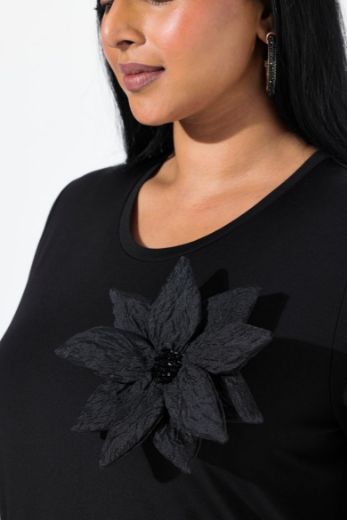 Plus size veliki brojevi Majica kratkih rukava s dodatkom broša za punije
