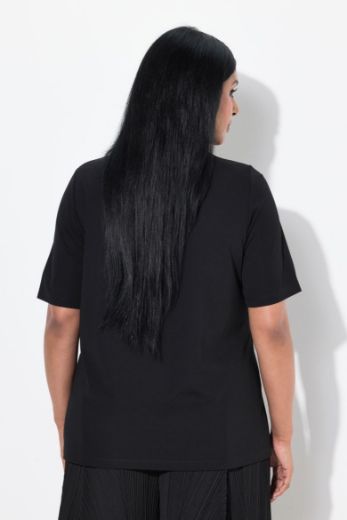 Plus size veliki brojevi Majica kratkih rukava s dodatkom broša za punije