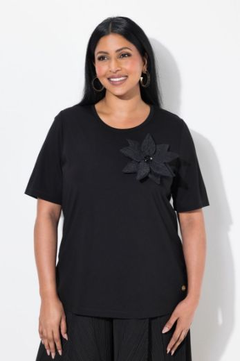 Plus size veliki brojevi Majica kratkih rukava s dodatkom broša za punije